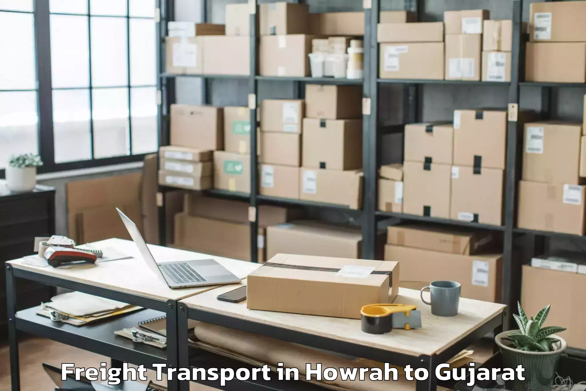 Book Howrah to Gidc Freight Transport